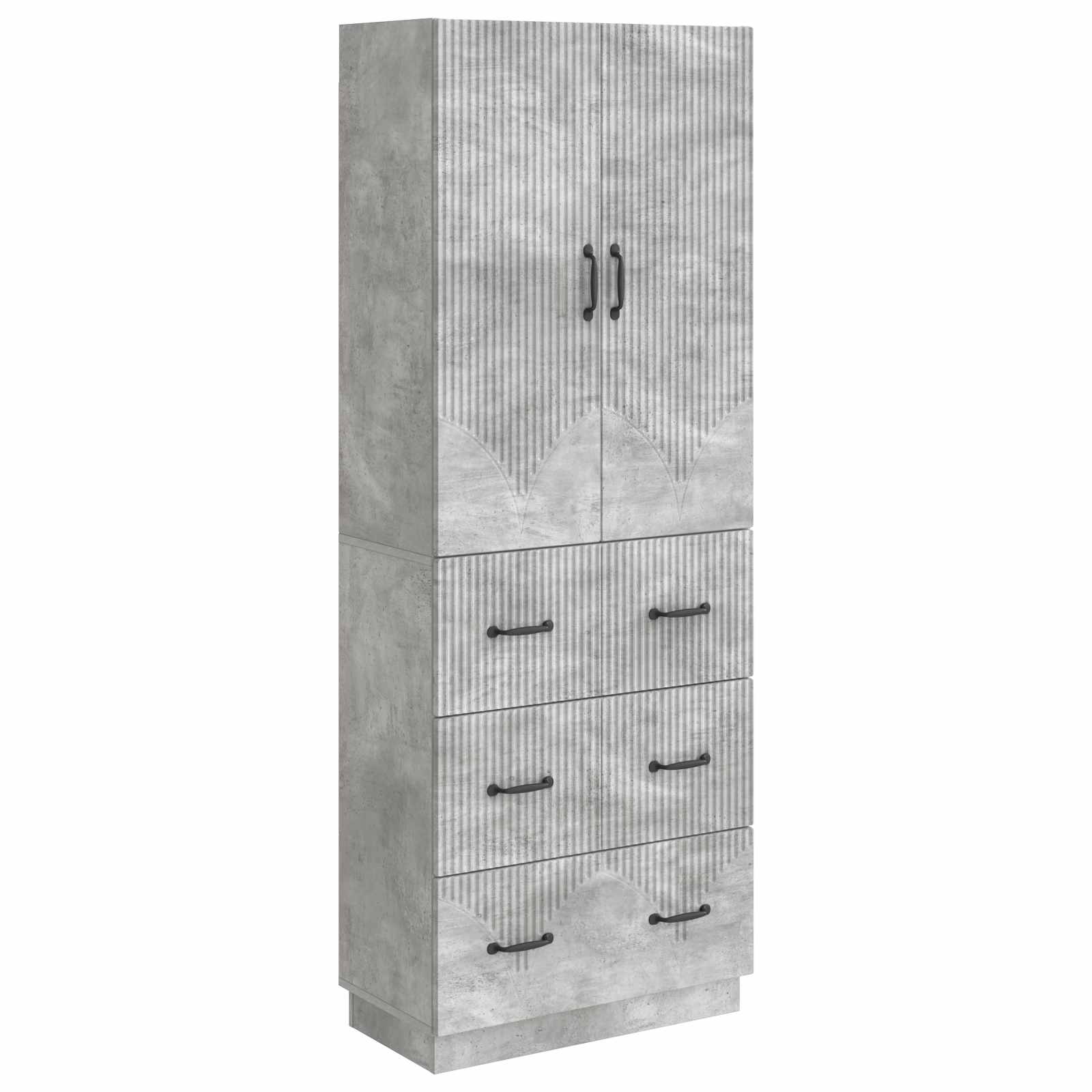 Set di armadi 2 pcs Grigio Cemento 66 x 34,5 x 87 cm | homemem39
