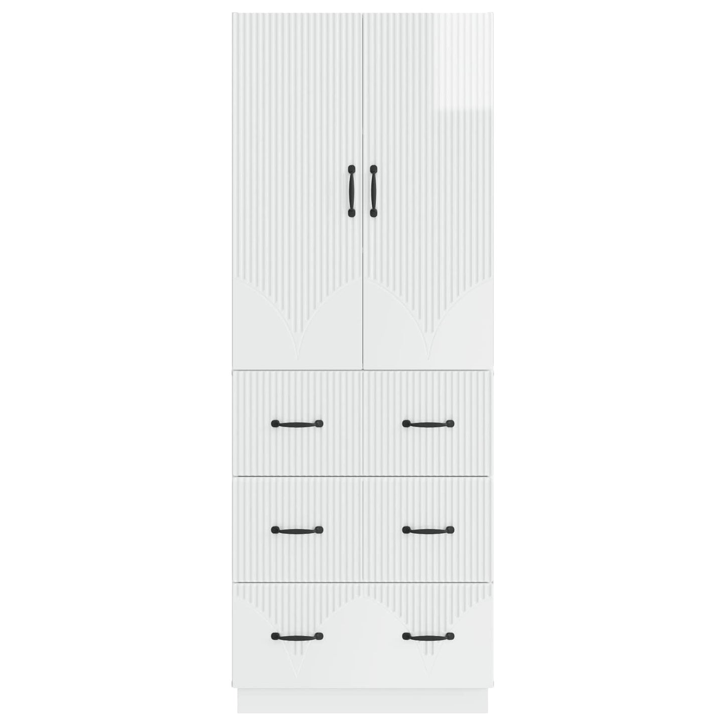 Set di armadi 2 pcs Bianco Lucido 66 x 34,5 x 87 cm | homemem39