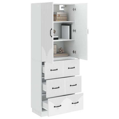 Set di armadi 2 pcs Bianco Lucido 66 x 34,5 x 87 cm | homemem39