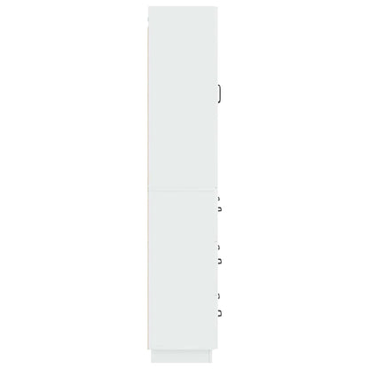 Set di armadi 2 pcs Bianco Lucido 66 x 34,5 x 87 cm | homemem39