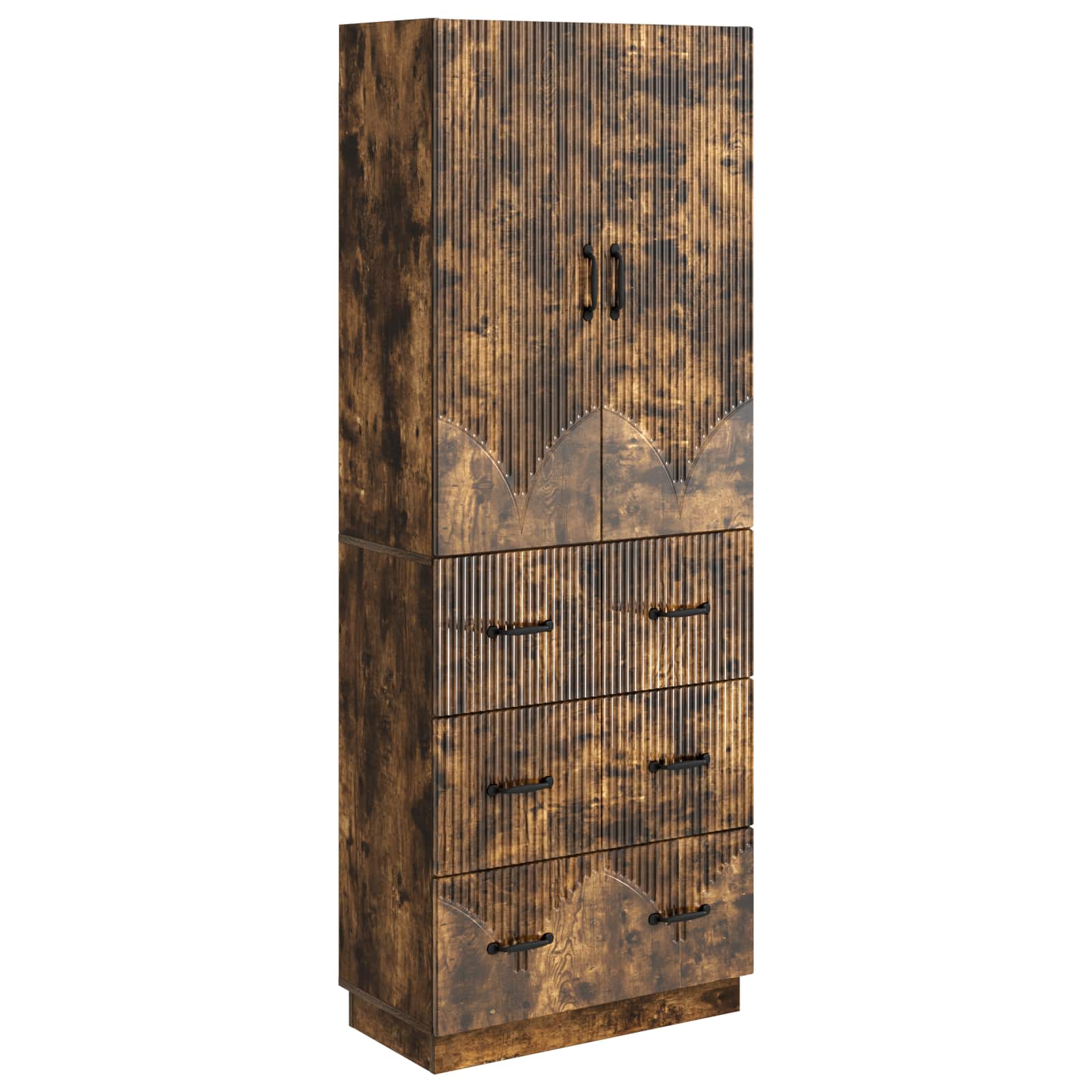 Set di armadi 2 pcs Rovere Fumo 66 x 34,5 x 87 cm | homemem39