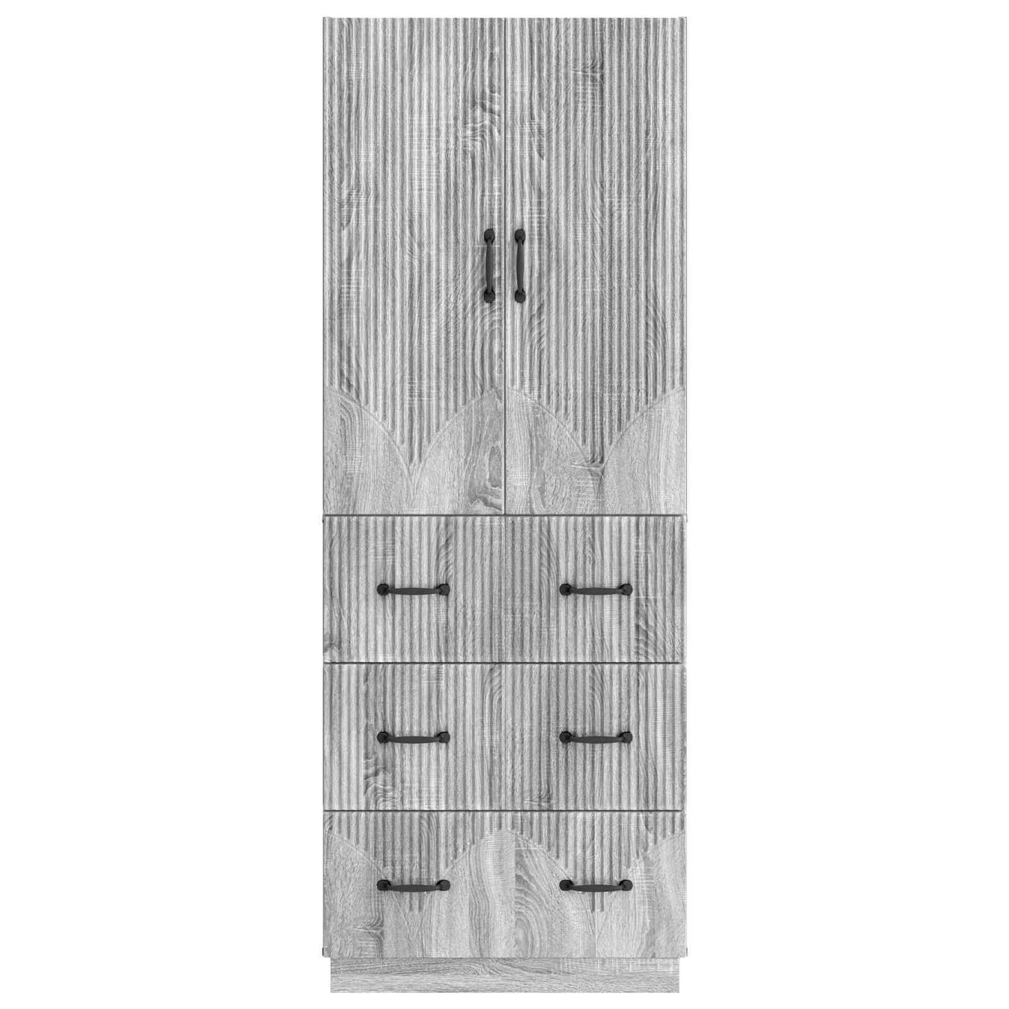Set di armadi 2 pcs Sonoma grigio 66 x 34,5 x 87 cm | homemem39