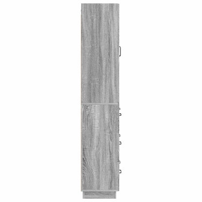 Set di armadi 2 pcs Sonoma grigio 66 x 34,5 x 87 cm | homemem39