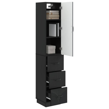 Set di armadi 2 pcs Nero 33 x 34,5 x 87 cm Legno ingegnerizzato | homemem39