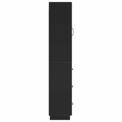 Set di armadi 2 pcs Nero 33 x 34,5 x 87 cm Legno ingegnerizzato | homemem39