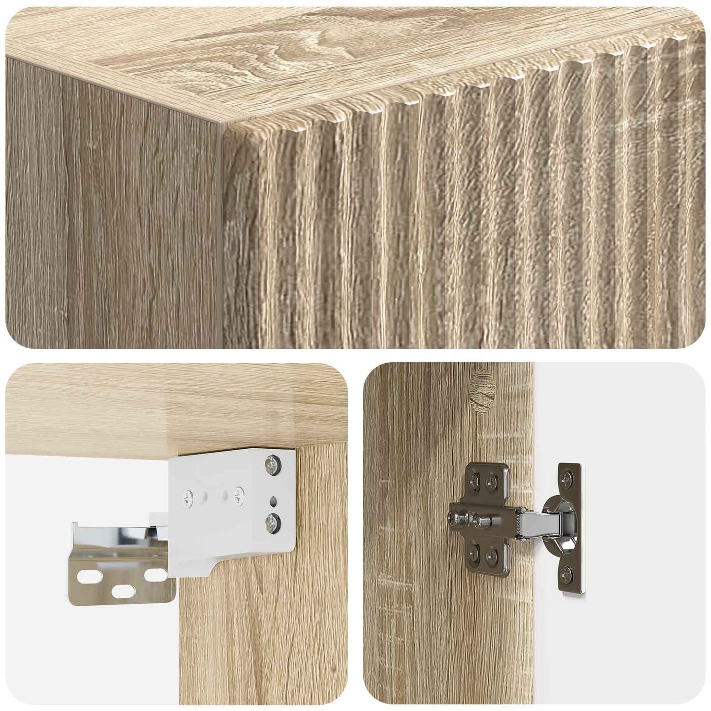 Set di armadi 2 pcs Rovere Sonoma 33 x 34,5 x 87 cm | homemem39