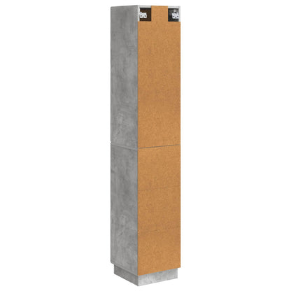Set di armadi 2 pcs Grigio Cemento 33 x 34,5 x 87 cm | homemem39