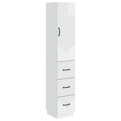Set di armadi 2 pcs Bianco Lucido 33 x 34,5 x 87 cm | homemem39
