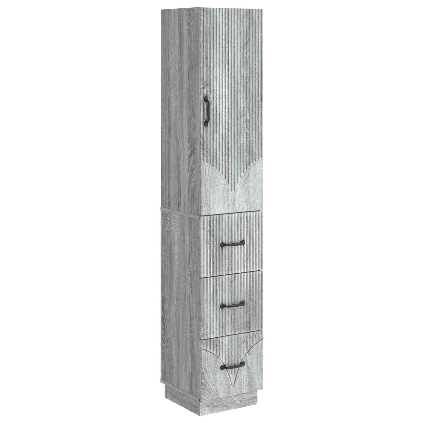 Set di armadi 2 pcs Sonoma grigio 33 x 34,5 x 87 cm | homemem39