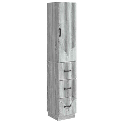 Set di armadi 2 pcs Sonoma grigio 33 x 34,5 x 87 cm | homemem39