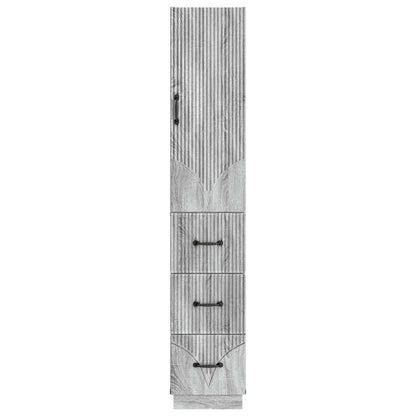 Set di armadi 2 pcs Sonoma grigio 33 x 34,5 x 87 cm | homemem39