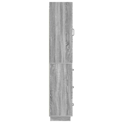 Set di armadi 2 pcs Sonoma grigio 33 x 34,5 x 87 cm | homemem39