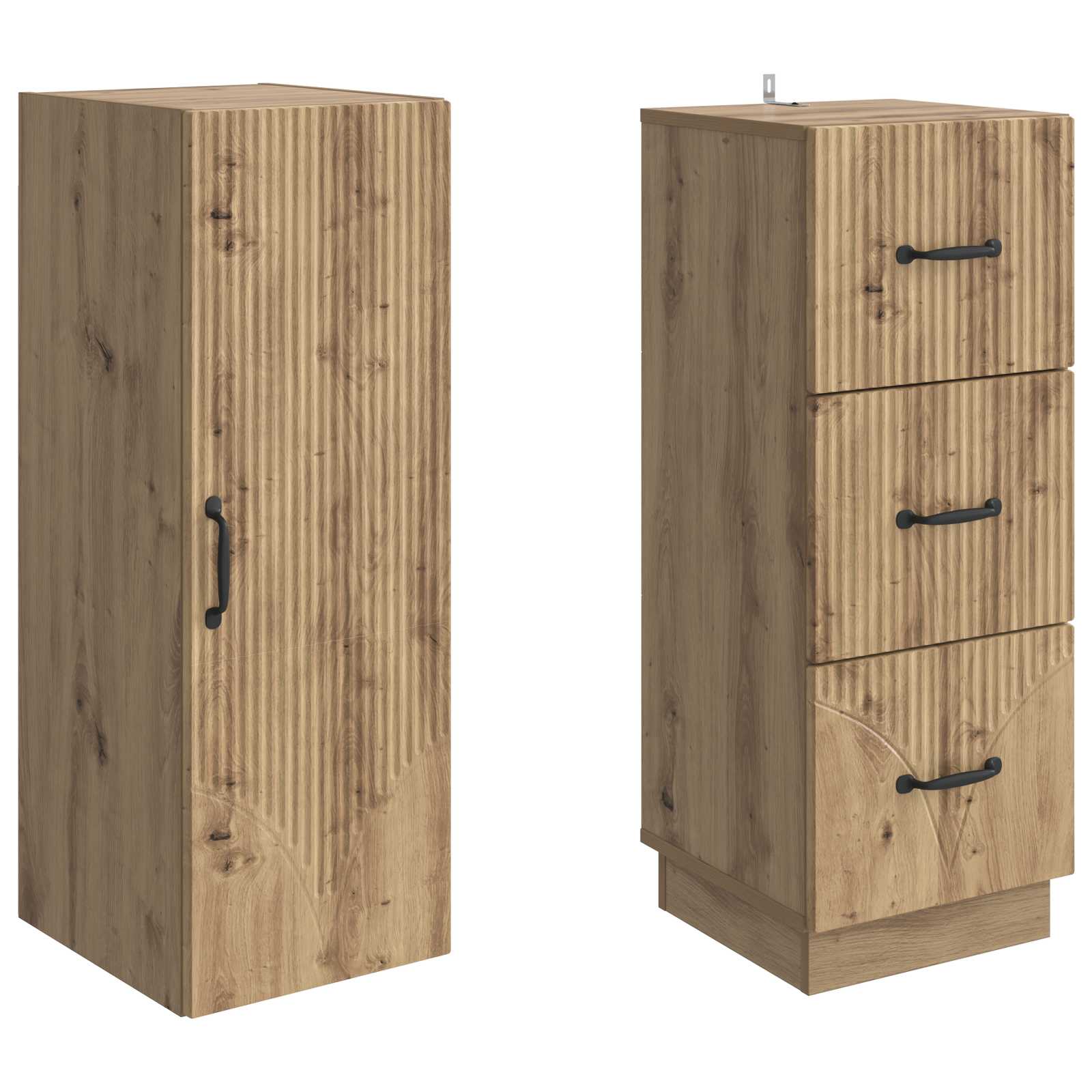 Set di armadi 2 pcs Rovere Artigianale 33 x 34,5 x 87 cm | homemem39