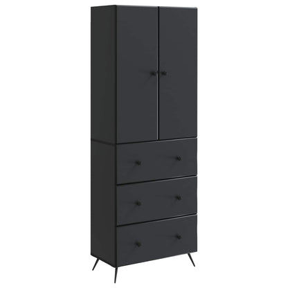 Set di armadi 2 pcs Nero 66 x 34,5 x 90 cm Legno ingegnerizzato