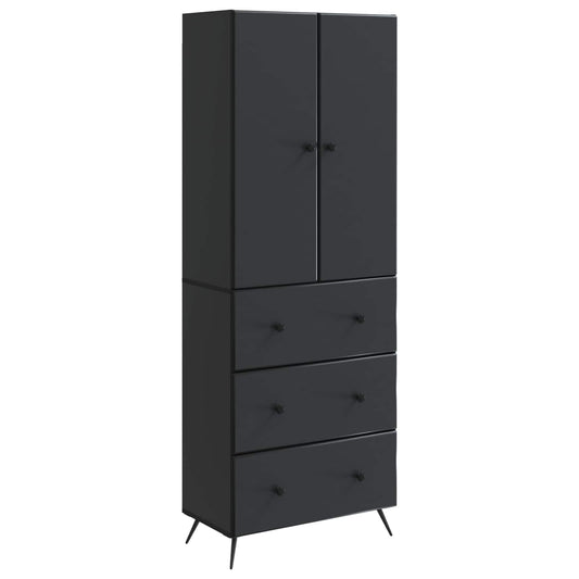 Set di armadi 2 pcs Nero 66 x 34,5 x 90 cm Legno ingegnerizzato