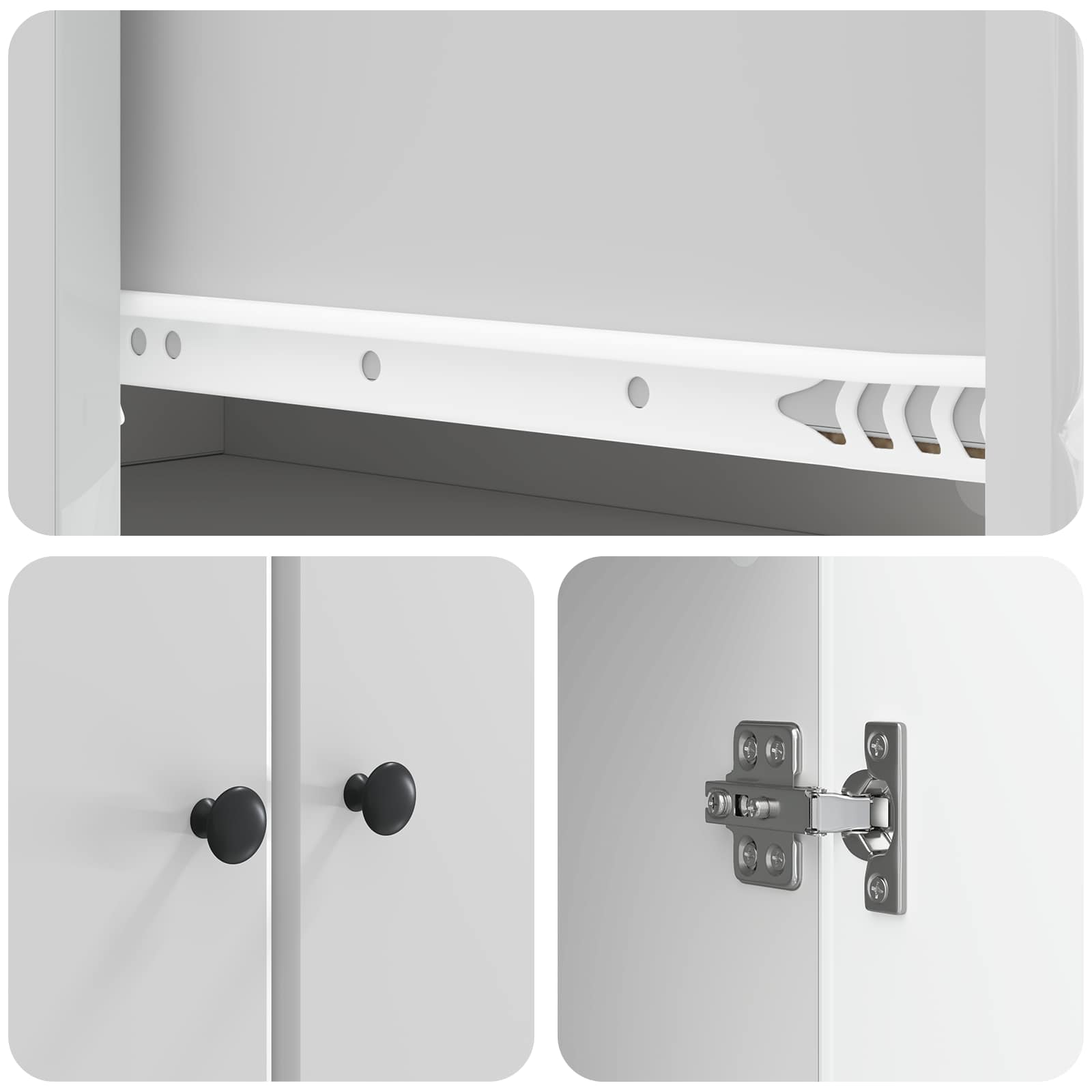 Set di armadi 2 pcs Bianco Lucido 66 x 34,5 x 90 cm | homemem39