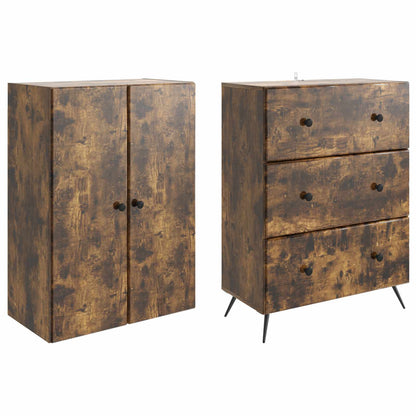 Set di armadi 2 pcs Rovere Fumo 66 x 34,5 x 90 cm | homemem39