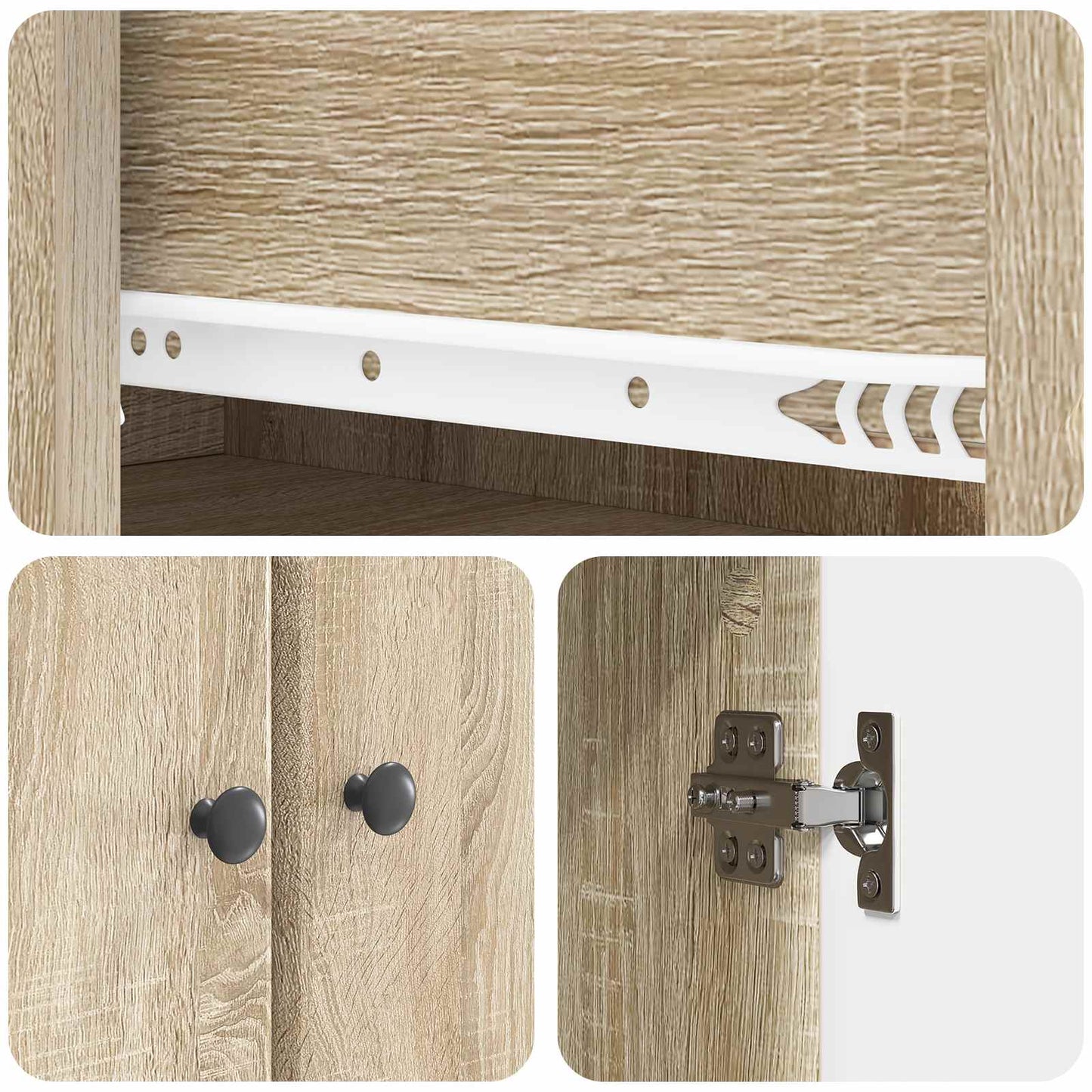 Set di armadi 2 pcs Rovere Sonoma 34,5 x 34,5 x 90 cm | homemem39