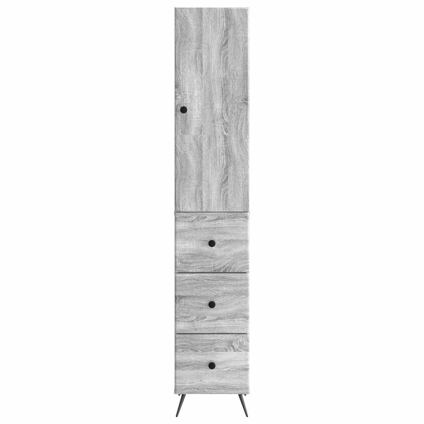 Set di armadi 2 pcs Sonoma grigio 34,5 x 34,5 x 90 cm | homemem39