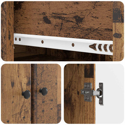 Set di armadi 2 pcs Legno antico 34,5 x 34,5 x 90 cm | homemem39