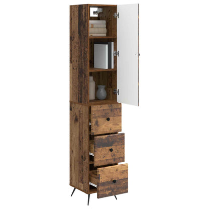 Set di armadi 2 pcs Legno antico 34,5 x 34,5 x 90 cm | homemem39