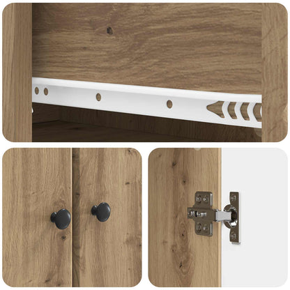 Set di armadi 2 pcs Rovere Artigianale 34,5 x 34,5 x 90 cm | homemem39