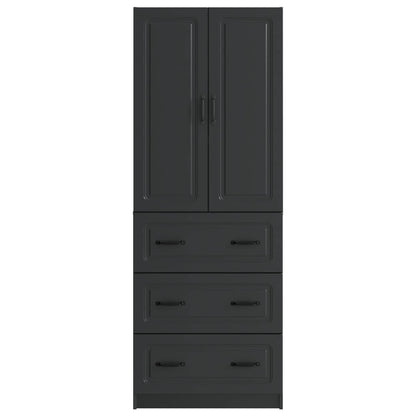 Set di armadi 2 pcs Nero 66 x 34,5 x 87 cm Legno ingegnerizzato | homemem39