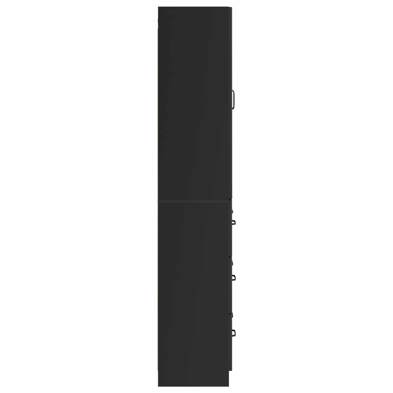 Set di armadi 2 pcs Nero 66 x 34,5 x 87 cm Legno ingegnerizzato | homemem39