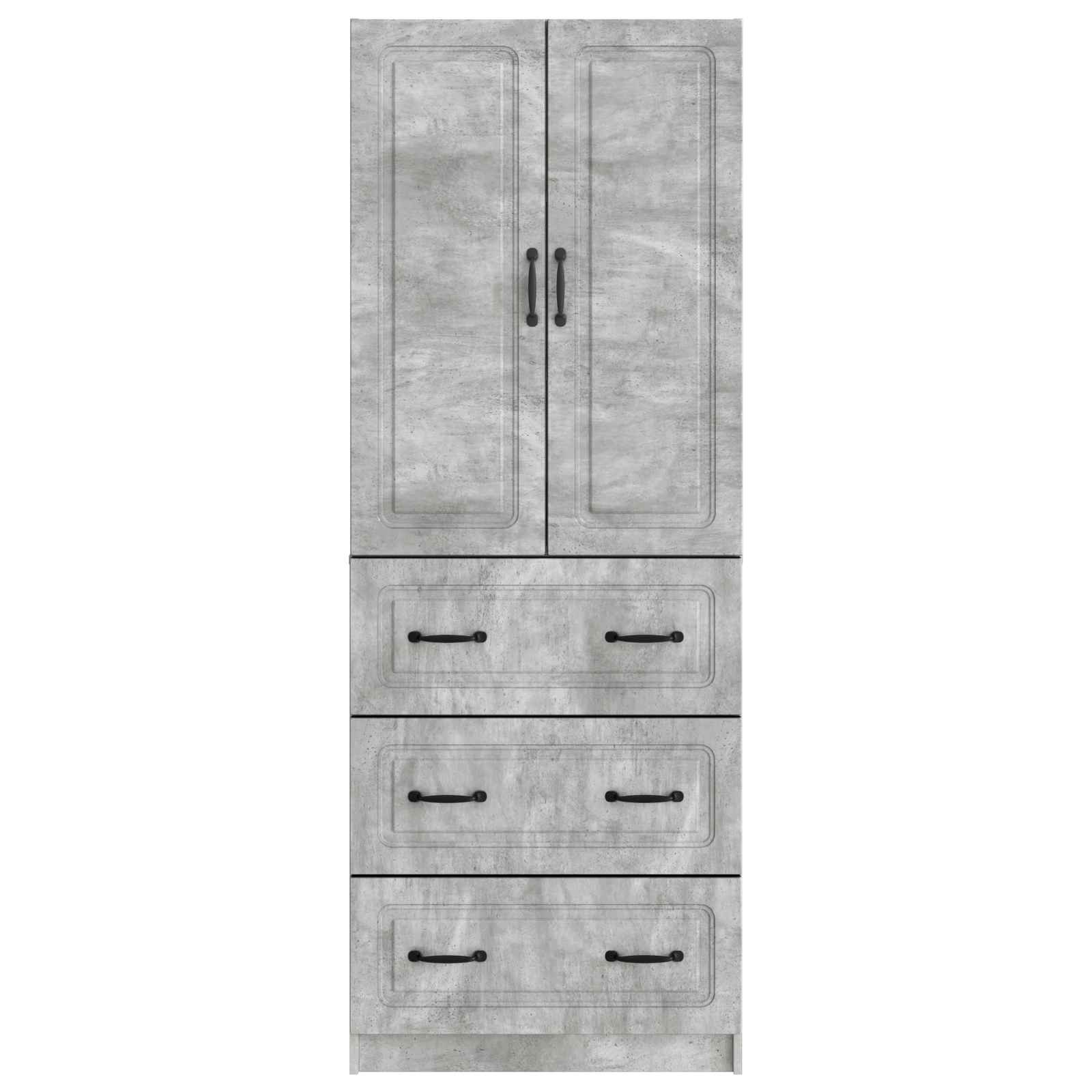 Set di armadi 2 pcs Grigio Cemento 66 x 34,5 x 87 cm | homemem39