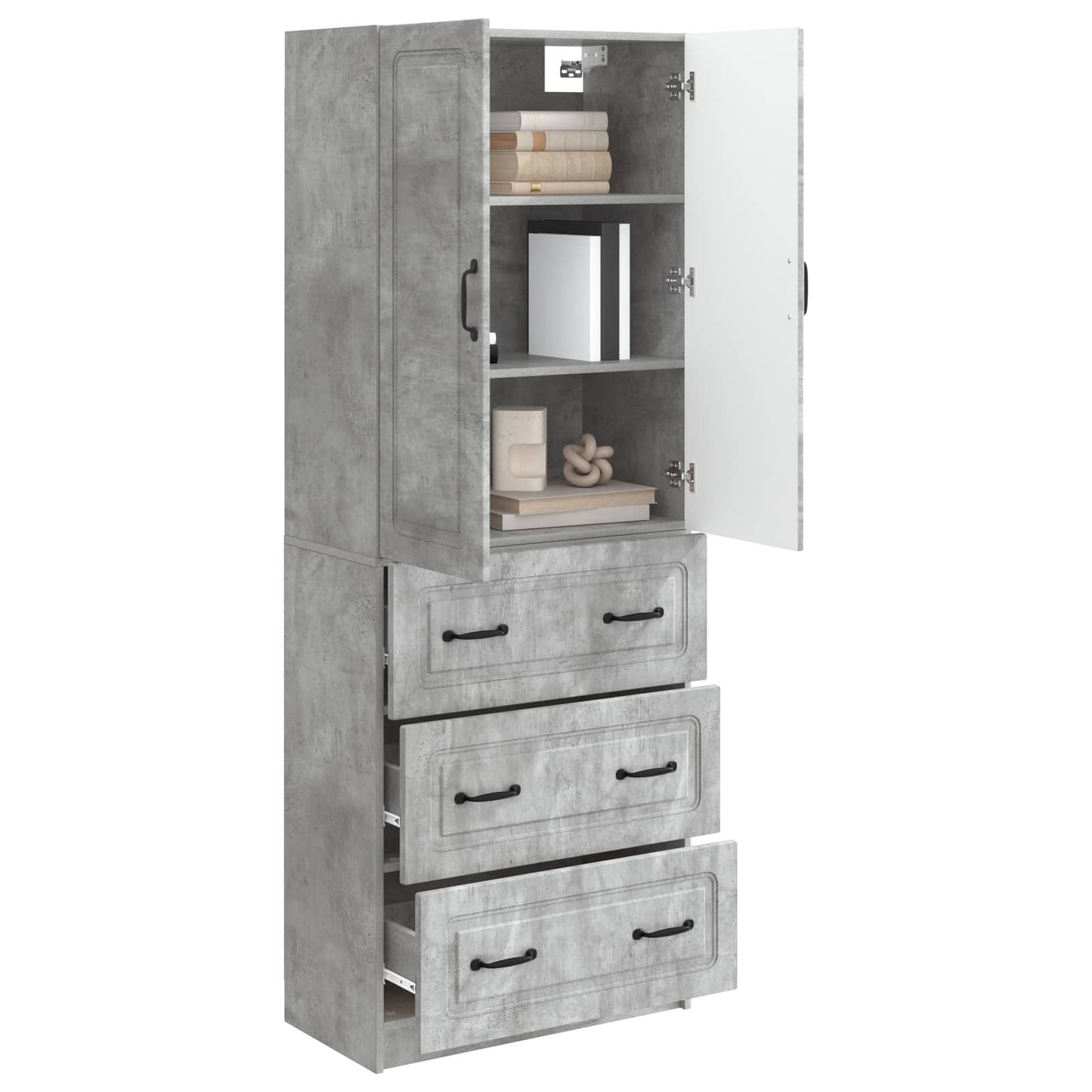 Set di armadi 2 pcs Grigio Cemento 66 x 34,5 x 87 cm | homemem39