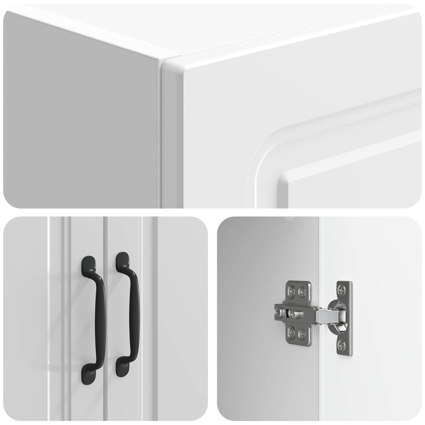 Set di armadi 2 pcs Bianco Lucido 66 x 34,5 x 87 cm | homemem39