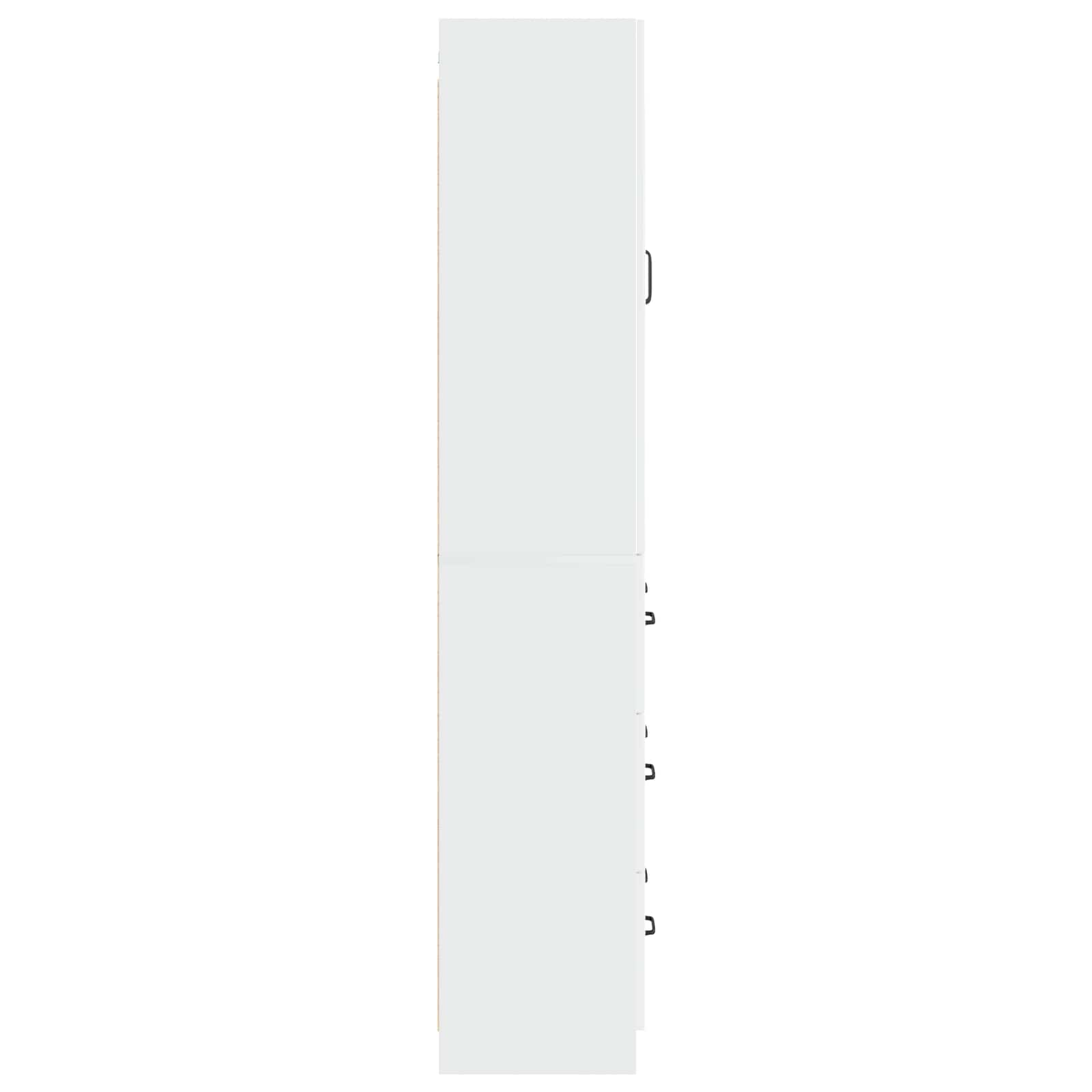 Set di armadi 2 pcs Bianco Lucido 66 x 34,5 x 87 cm | homemem39