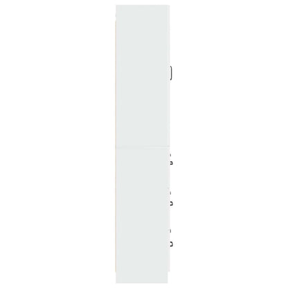 Set di armadi 2 pcs Bianco Lucido 66 x 34,5 x 87 cm | homemem39
