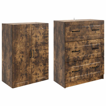 Set di armadi 2 pcs Rovere Fumo 66 x 34,5 x 87 cm | homemem39