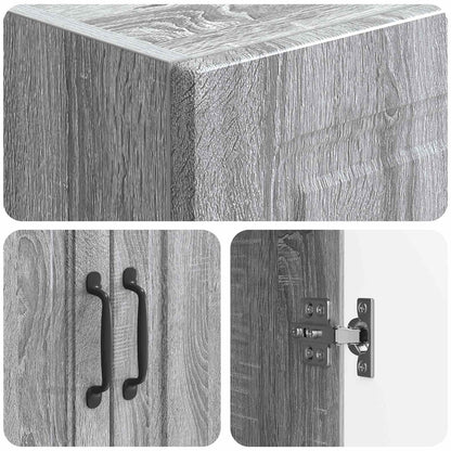 Set di armadi 2 pcs Sonoma grigio 66 x 34,5 x 87 cm | homemem39