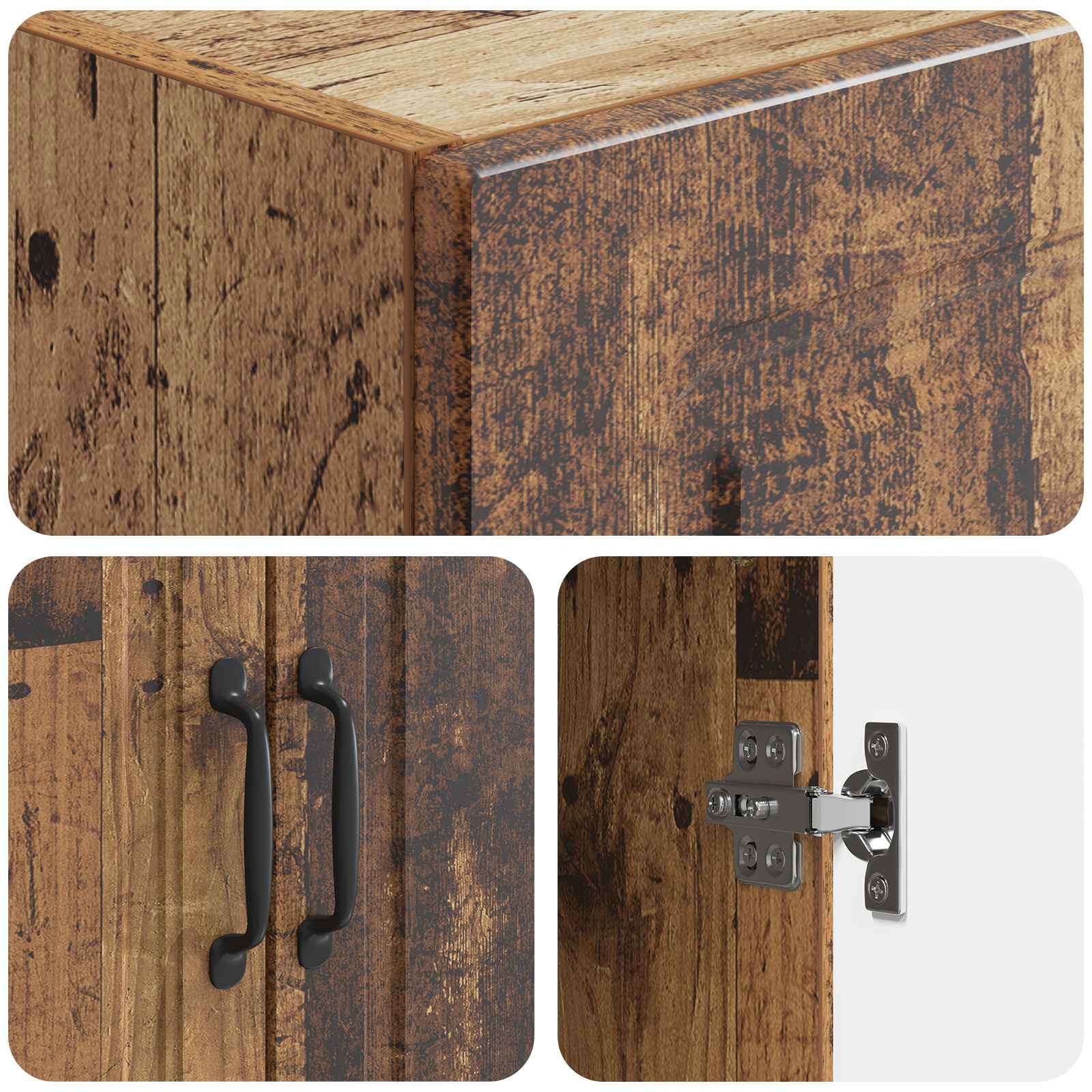 Set di armadi 2 pcs Legno antico 66 x 34,5 x 87 cm | homemem39