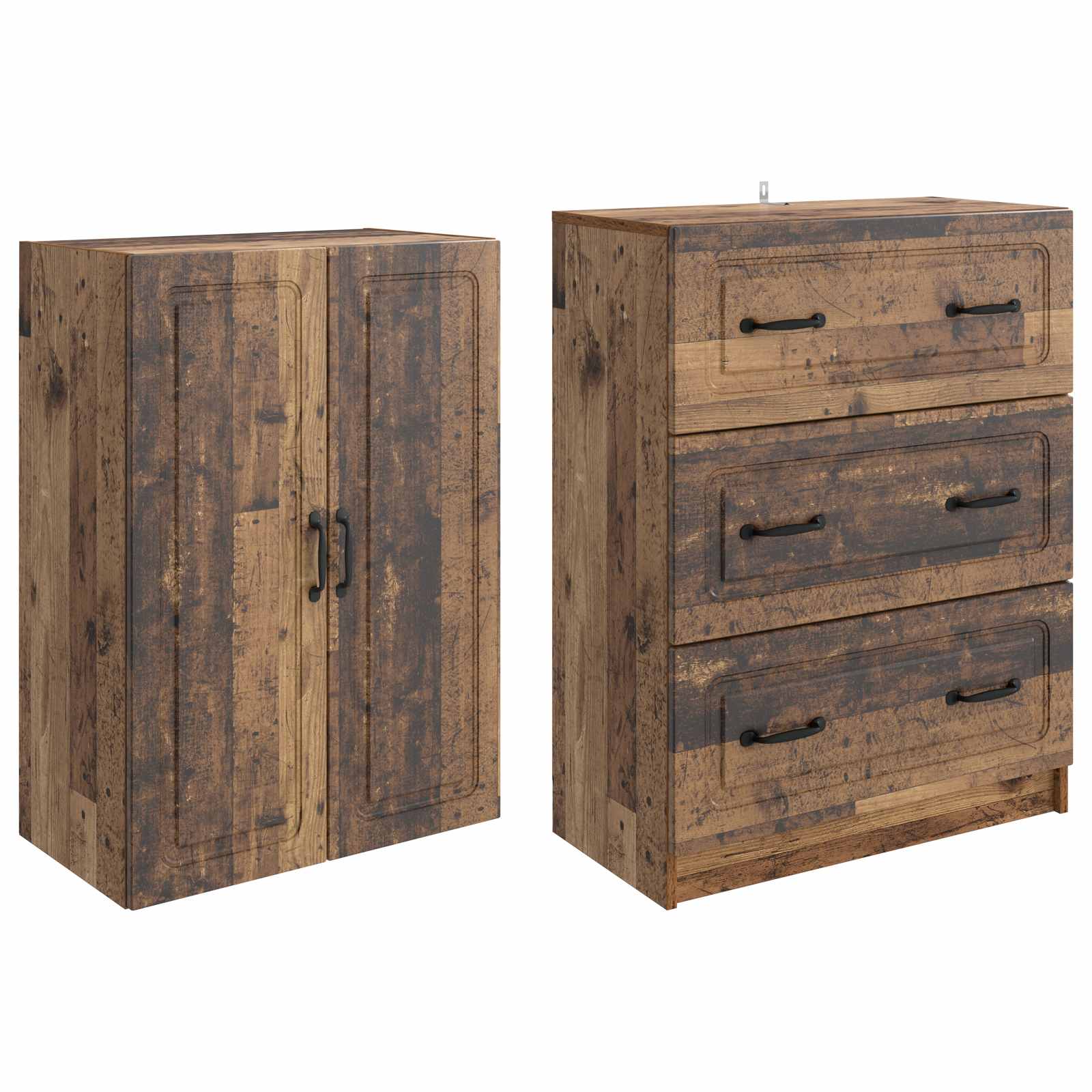 Set di armadi 2 pcs Legno antico 66 x 34,5 x 87 cm | homemem39