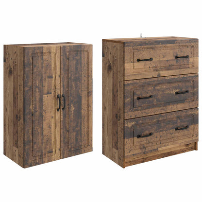 Set di armadi 2 pcs Legno antico 66 x 34,5 x 87 cm | homemem39