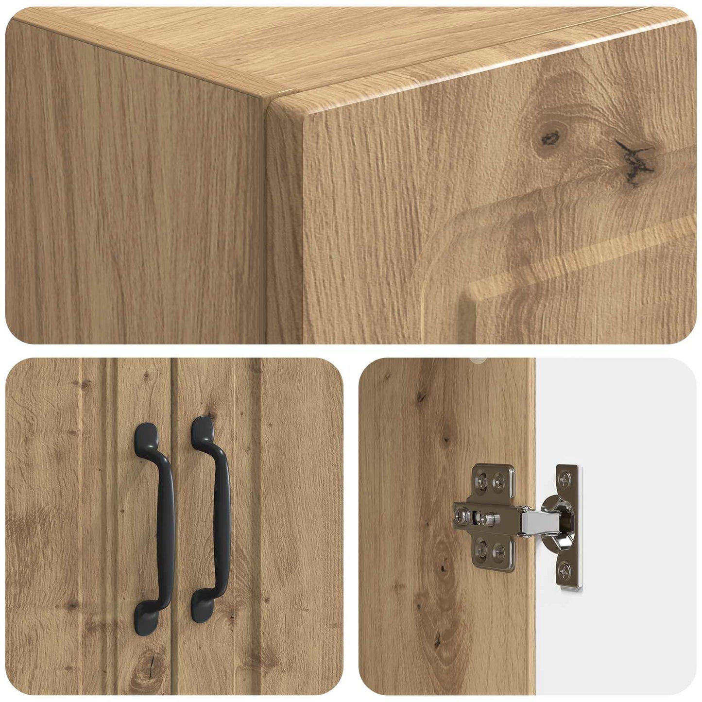 Set di armadi 2 pcs Rovere Artigianale 66 x 34,5 x 87 cm | homemem39