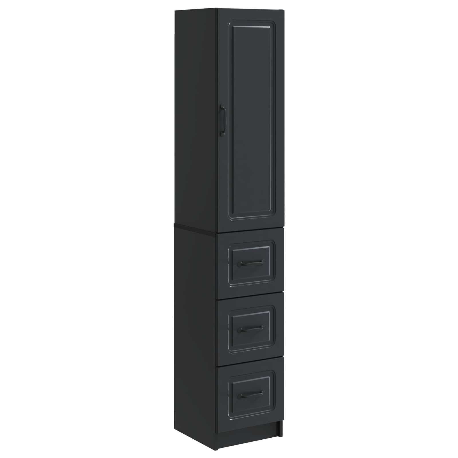 Set di armadi 2 pcs Nero 33 x 34,5 x 87 cm Legno ingegnerizzato | homemem39