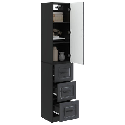 Set di armadi 2 pcs Nero 33 x 34,5 x 87 cm Legno ingegnerizzato | homemem39
