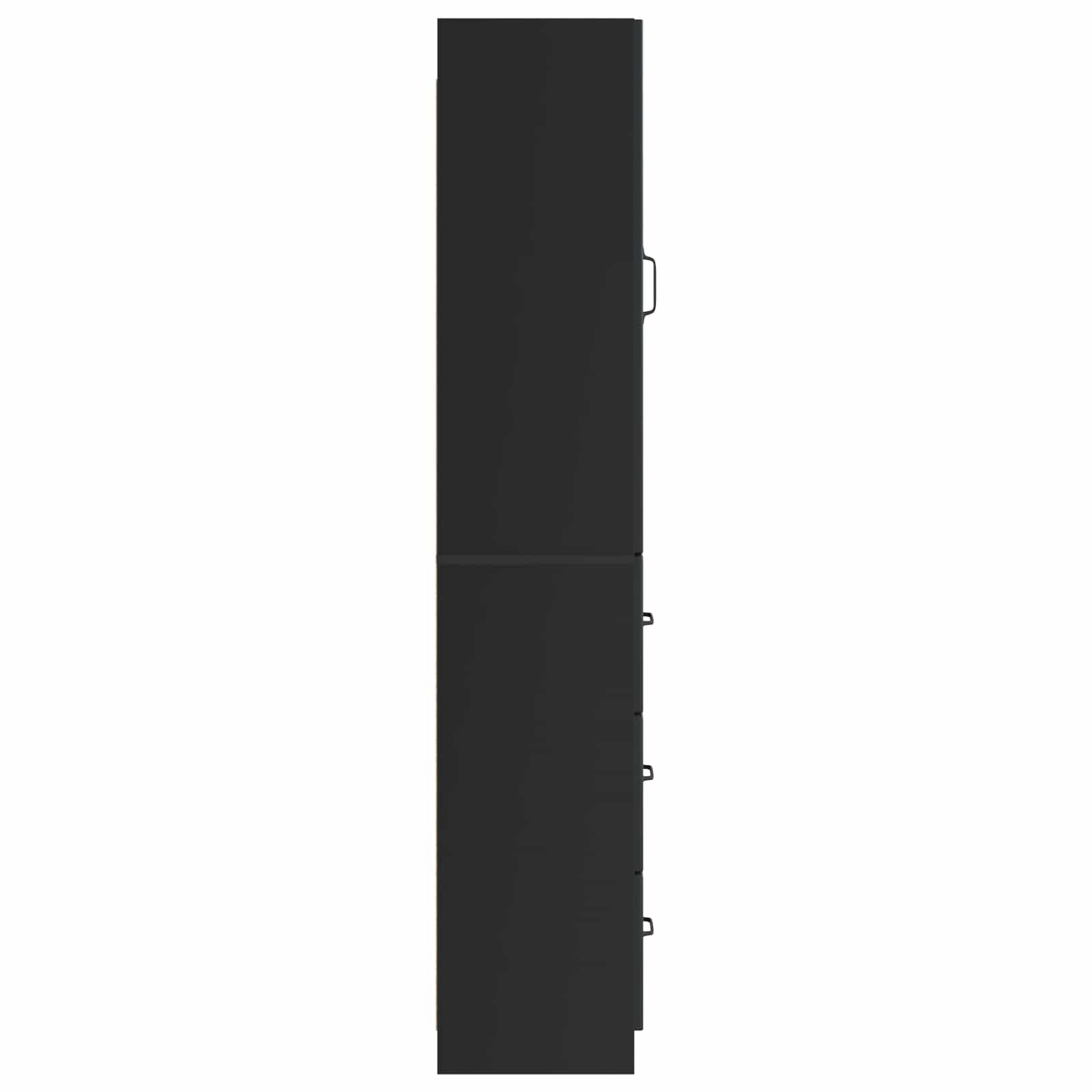 Set di armadi 2 pcs Nero 33 x 34,5 x 87 cm Legno ingegnerizzato | homemem39