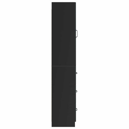Set di armadi 2 pcs Nero 33 x 34,5 x 87 cm Legno ingegnerizzato | homemem39