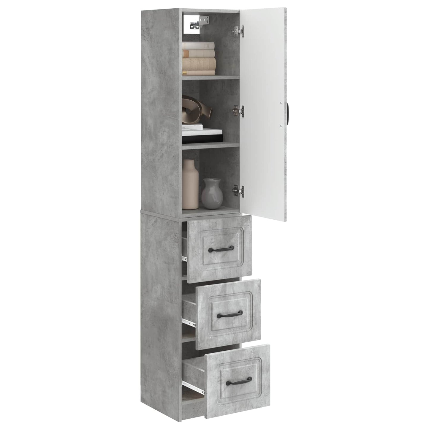 Set di armadi 2 pcs Grigio Cemento 33 x 34,5 x 87 cm | homemem39