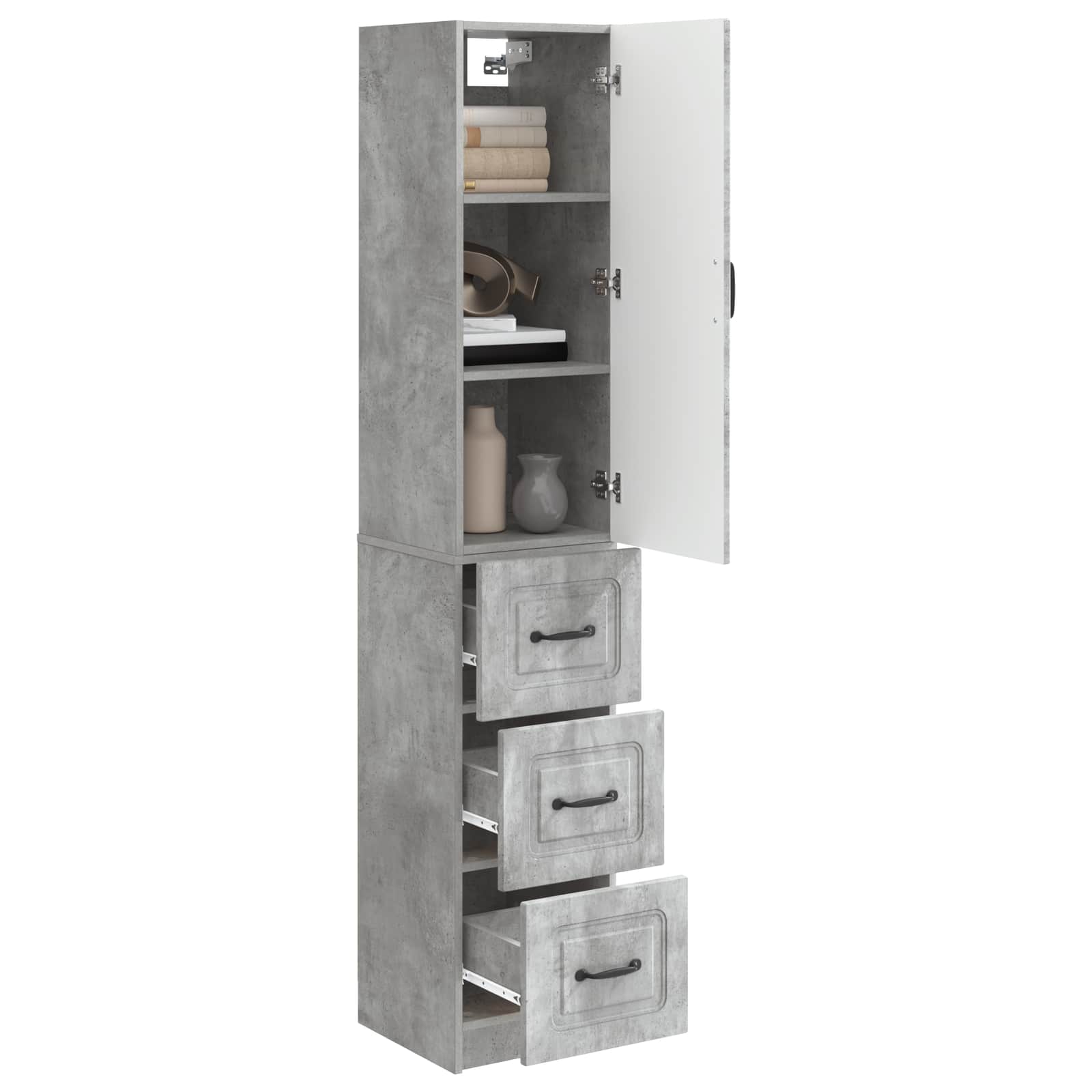 Set di armadi 2 pcs Grigio Cemento 33 x 34,5 x 87 cm | homemem39