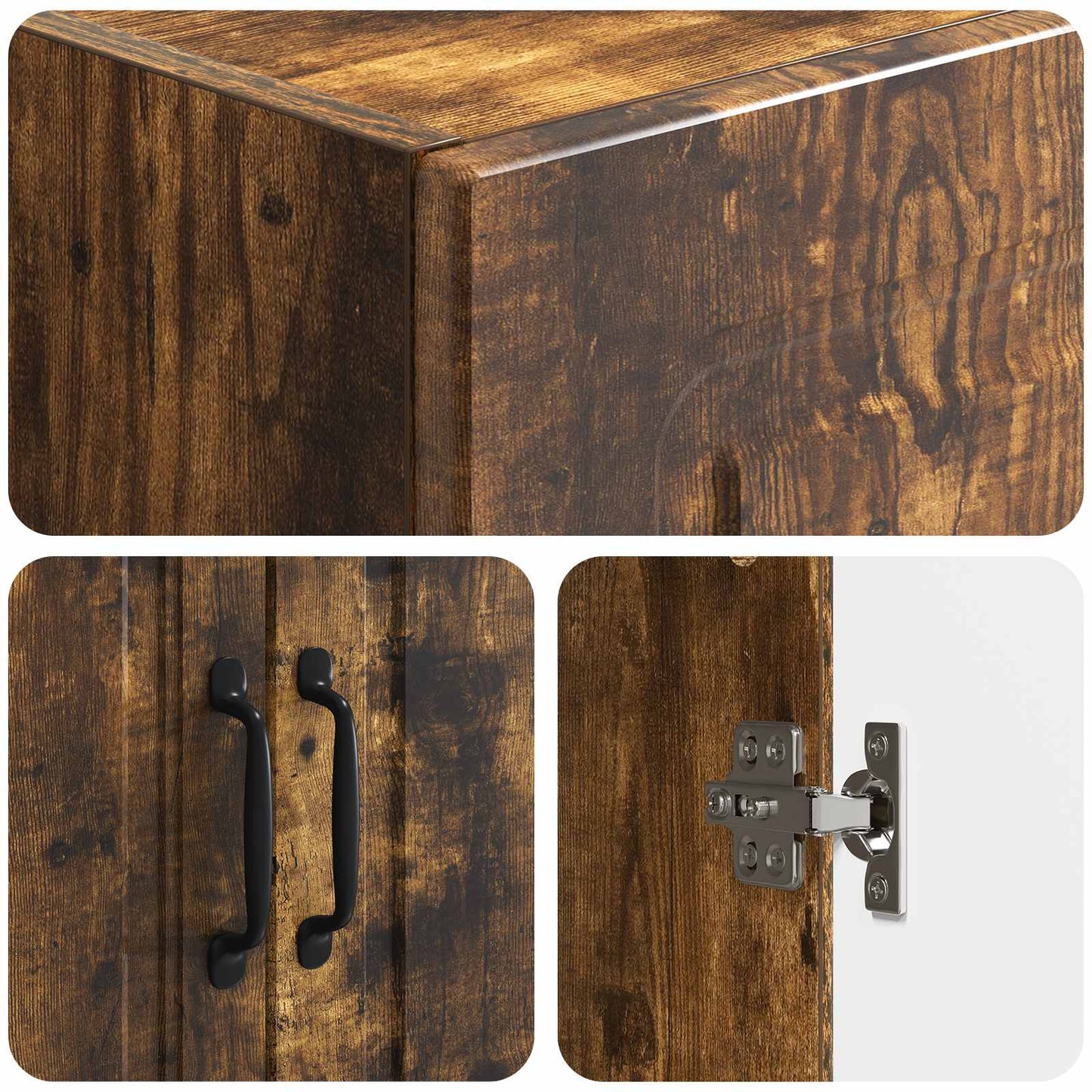 Set di armadi 2 pcs Rovere Fumo 33 x 34,5 x 87 cm | homemem39