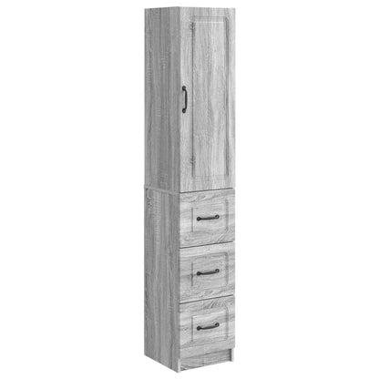 Set di armadi 2 pcs Sonoma grigio 33 x 34,5 x 87 cm | homemem39