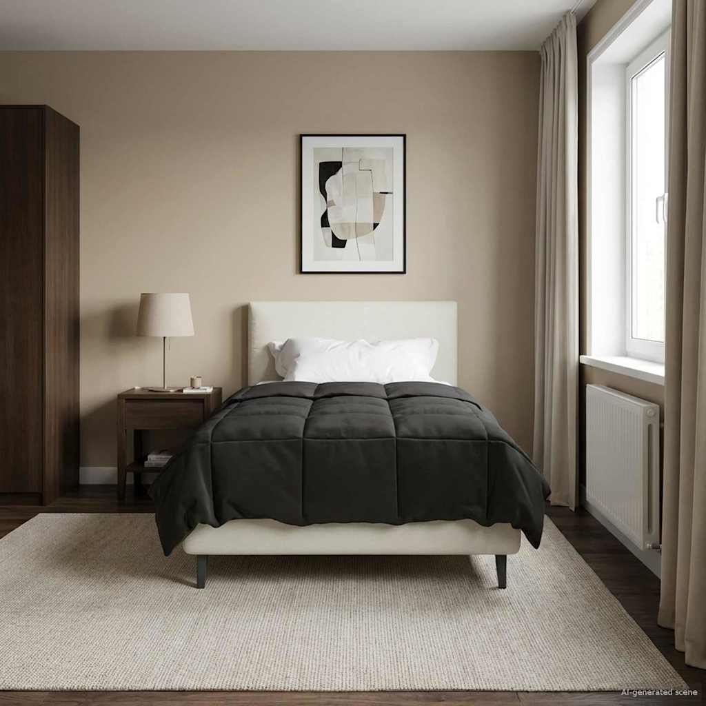Piumino Letto Estivo 135 x 200 cm Estate 200 gsm Antracite