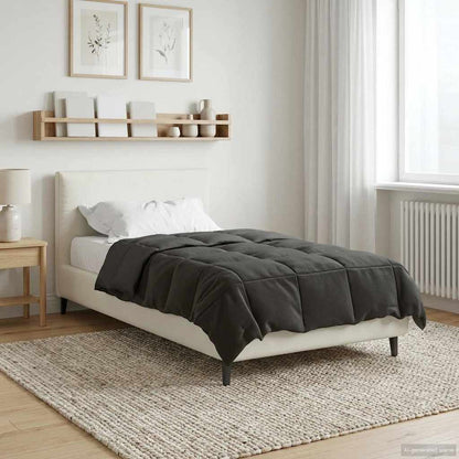 Piumino Letto Estivo 140 x 200 cm Estate Antracite Traspirante