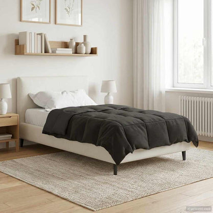 Piumino Letto Estivo 155 x 200 cm Estate Antracite Traspirante